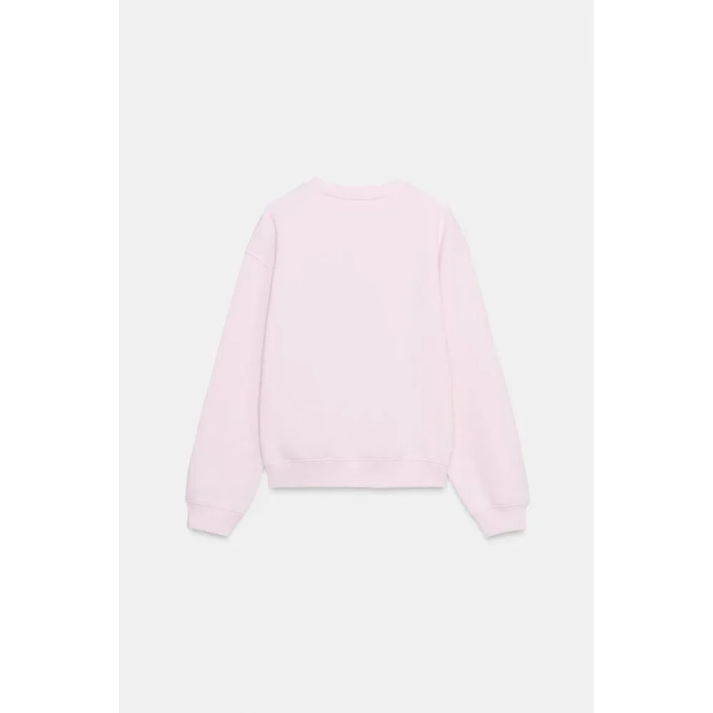 ZARA CONTRAST FLOWER SWEATSHIRT - Picture 2 of 3